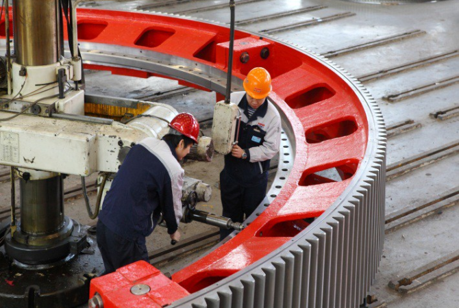 Driving parts gear for ball mill