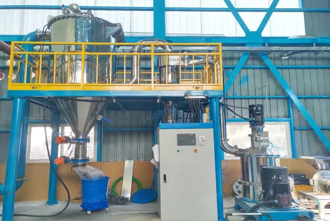 Spherical graphite pilot plant